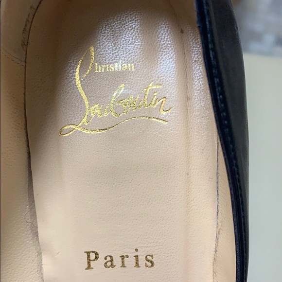 Christian loubautin black leather platform pumps - Picture 2 of 8